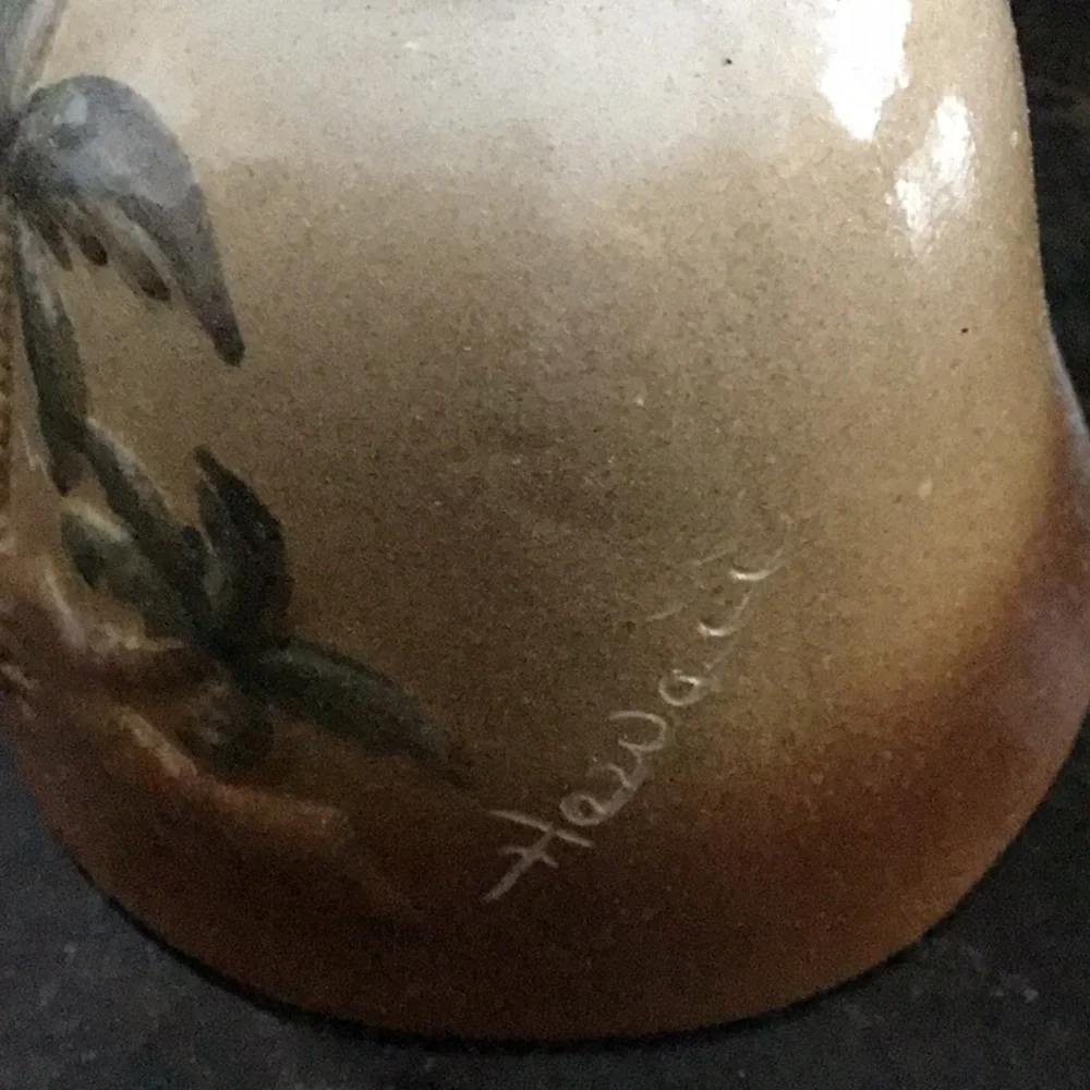 Hawaiian Palm Tree Bell Tropical Ceramic 5” Tall‎ Handcrafted